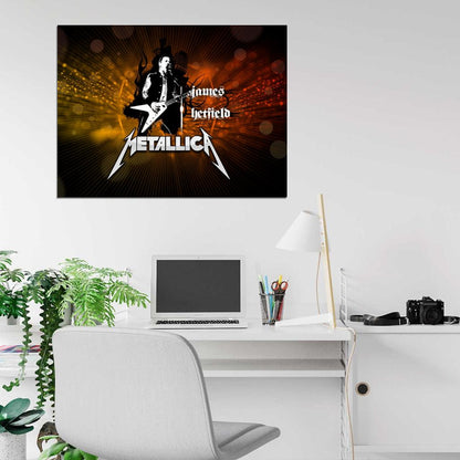 Metallica Amazing James Hetfield Art Heavy Metal Band Wall Art Print Poster