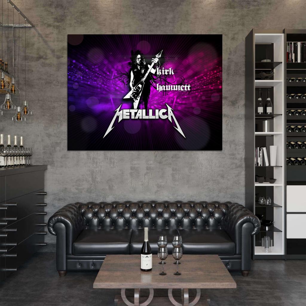 Metallica Great Kirk Hammett Art Heavy Metal Band Wall Art Print Poster