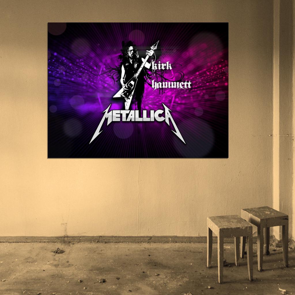 Metallica Great Kirk Hammett Art Heavy Metal Band Wall Art Print Poster
