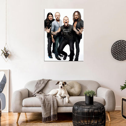 Metallica Trujillo Ulrich Hetfield Hammett Rock Band Wall Art Print Poster