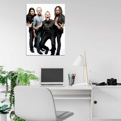 Metallica Trujillo Ulrich Hetfield Hammett Rock Band Wall Art Print Poster