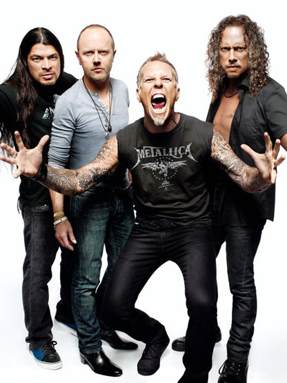 Metallica Trujillo Ulrich Hetfield Hammett Rock Band Wall Art Print Poster