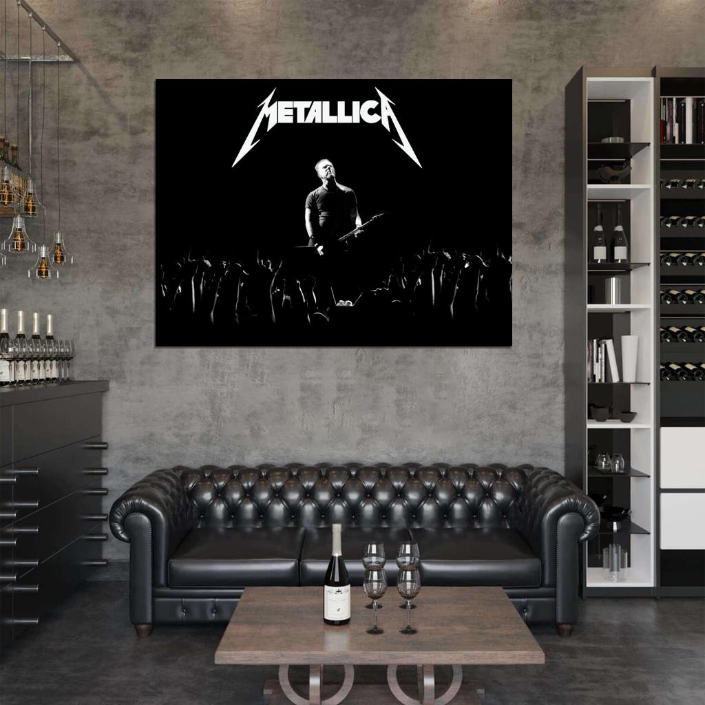 Metallica James Hetfield Fans Hands Heavy Metal Band Wall Art Print Poster