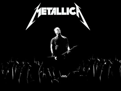 Metallica James Hetfield Fans Hands Heavy Metal Band Wall Art Print Poster