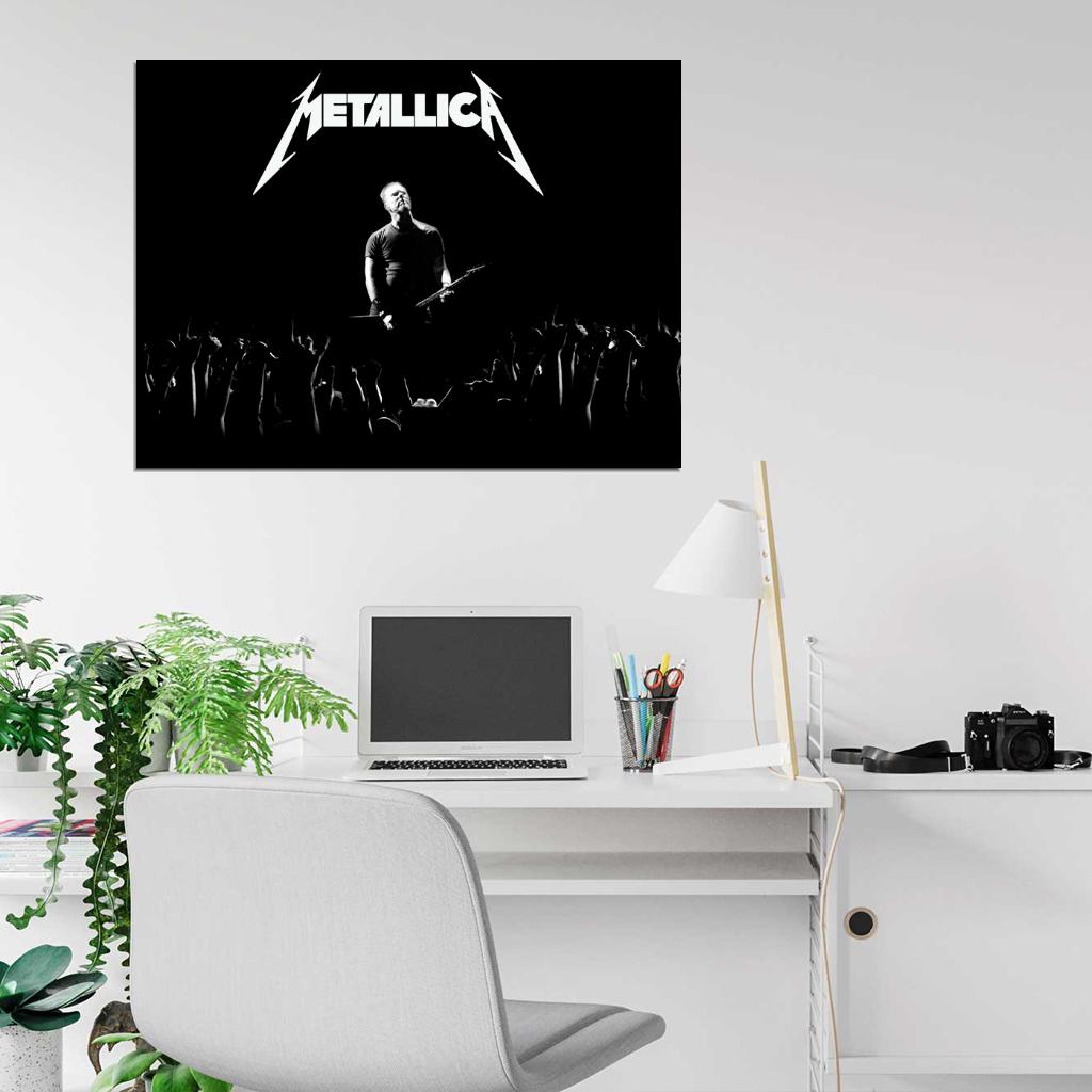Metallica James Hetfield Fans Hands Heavy Metal Band Wall Art Print Poster