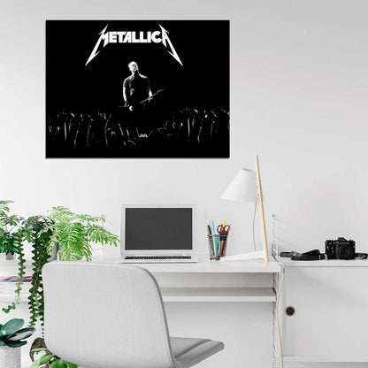 Metallica James Hetfield Fans Hands Heavy Metal Band Wall Art Print Poster