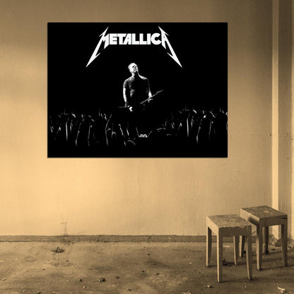 Metallica James Hetfield Fans Hands Heavy Metal Band Wall Art Print Poster