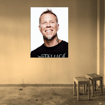Metallica Portrait James Hetfield Heavy Metal Band Wall Art Print Poster