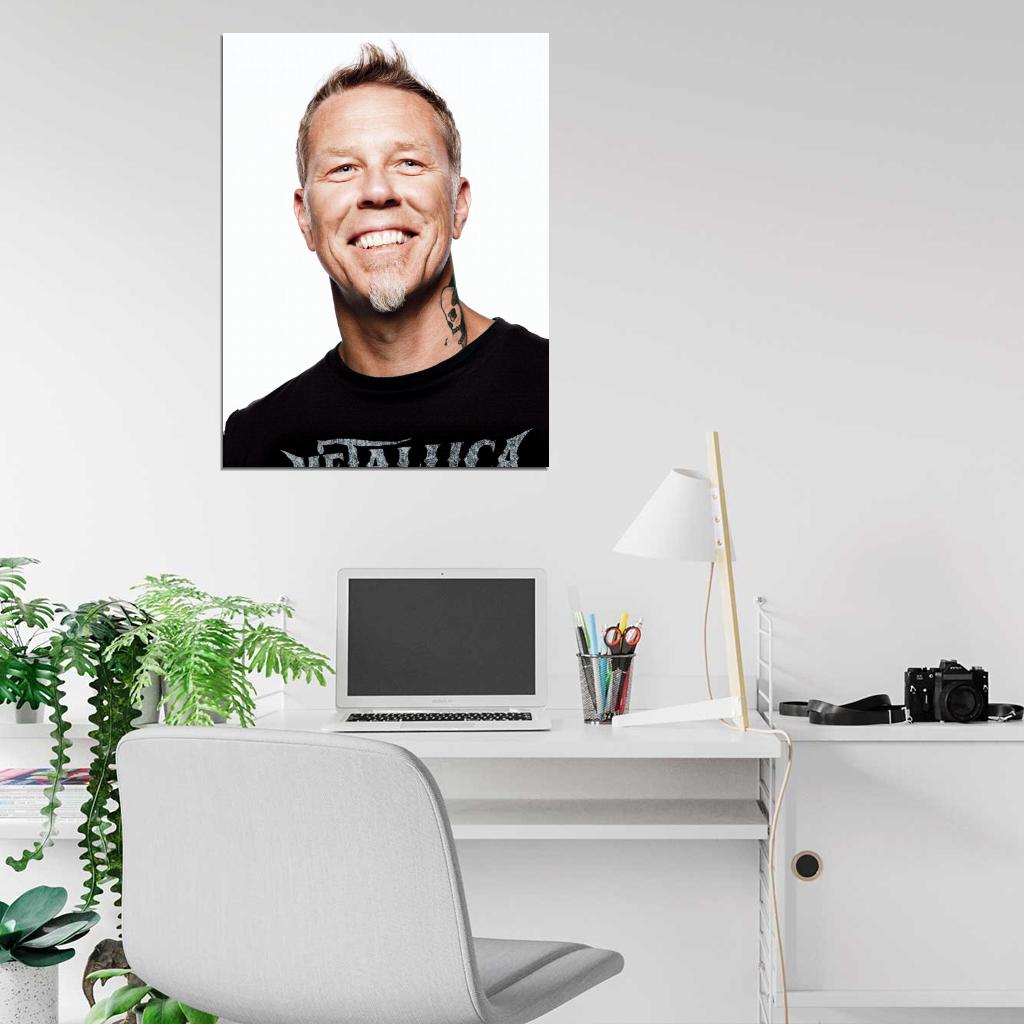 Metallica Portrait James Hetfield Heavy Metal Band Wall Art Print Poster