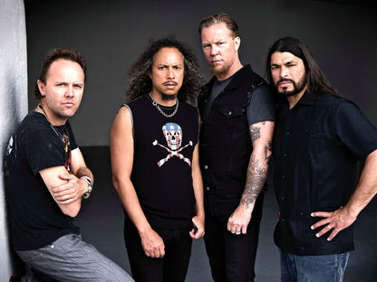 Metallica Ulrich Hammett Hetfield Trujillo Heavy Metal Wall Art Print Poster