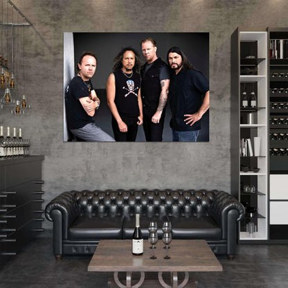 Metallica Ulrich Hammett Hetfield Trujillo Heavy Metal Wall Art Print Poster