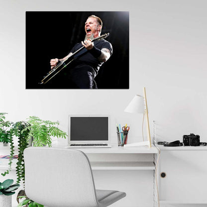Metallica James Hetfield Stage Guitar Heavy Metal Band Wall Art Print Poster