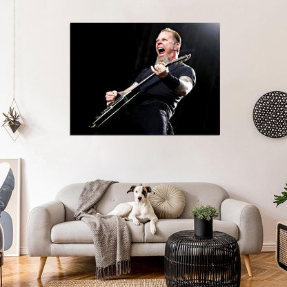 Metallica James Hetfield Stage Guitar Heavy Metal Band Wall Art Print Poster