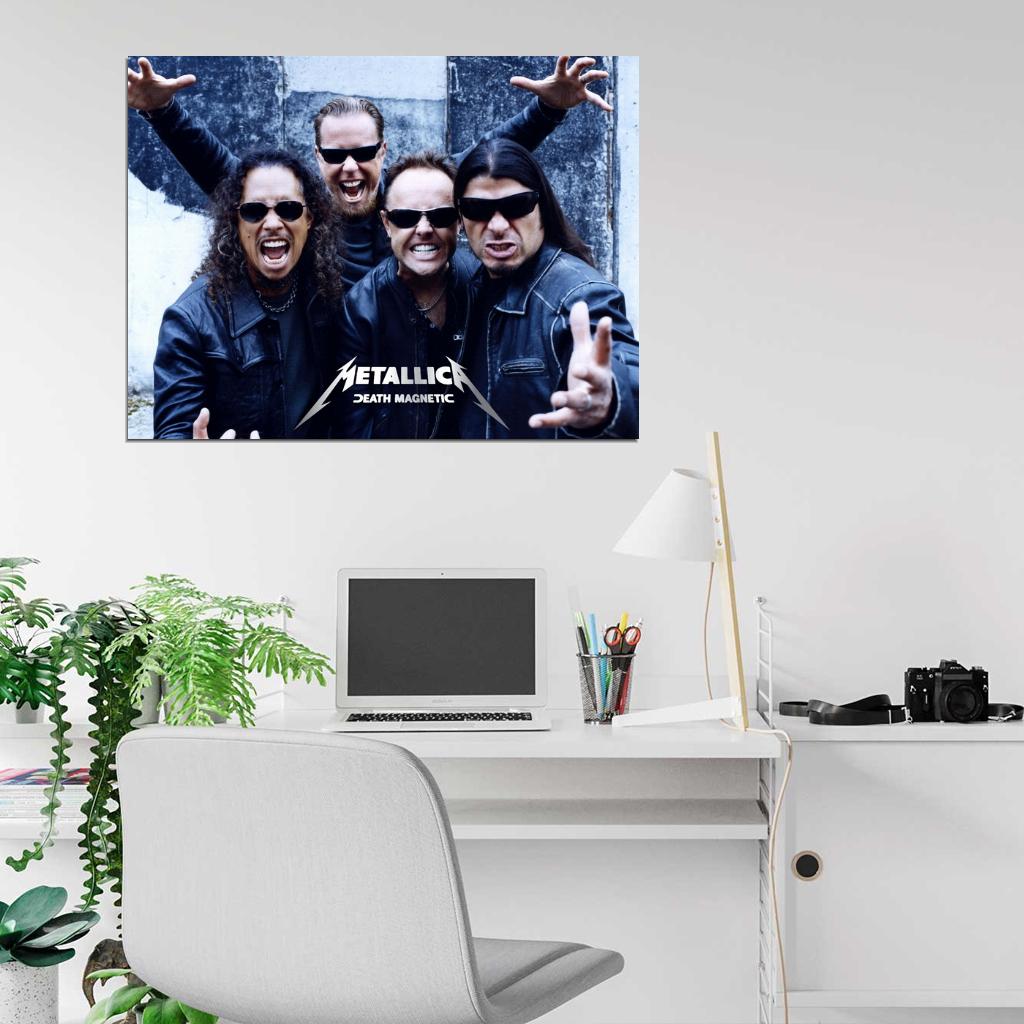 Metallica Kirk Hammett James Hetfield Heavy Metal Band Wall Art Print Poster
