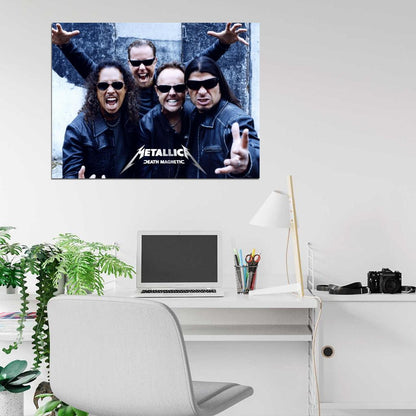 Metallica Kirk Hammett James Hetfield Heavy Metal Band Wall Art Print Poster