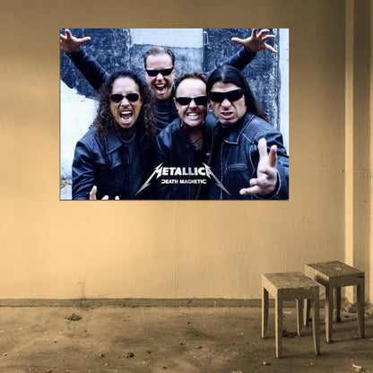 Metallica Kirk Hammett James Hetfield Heavy Metal Band Wall Art Print Poster