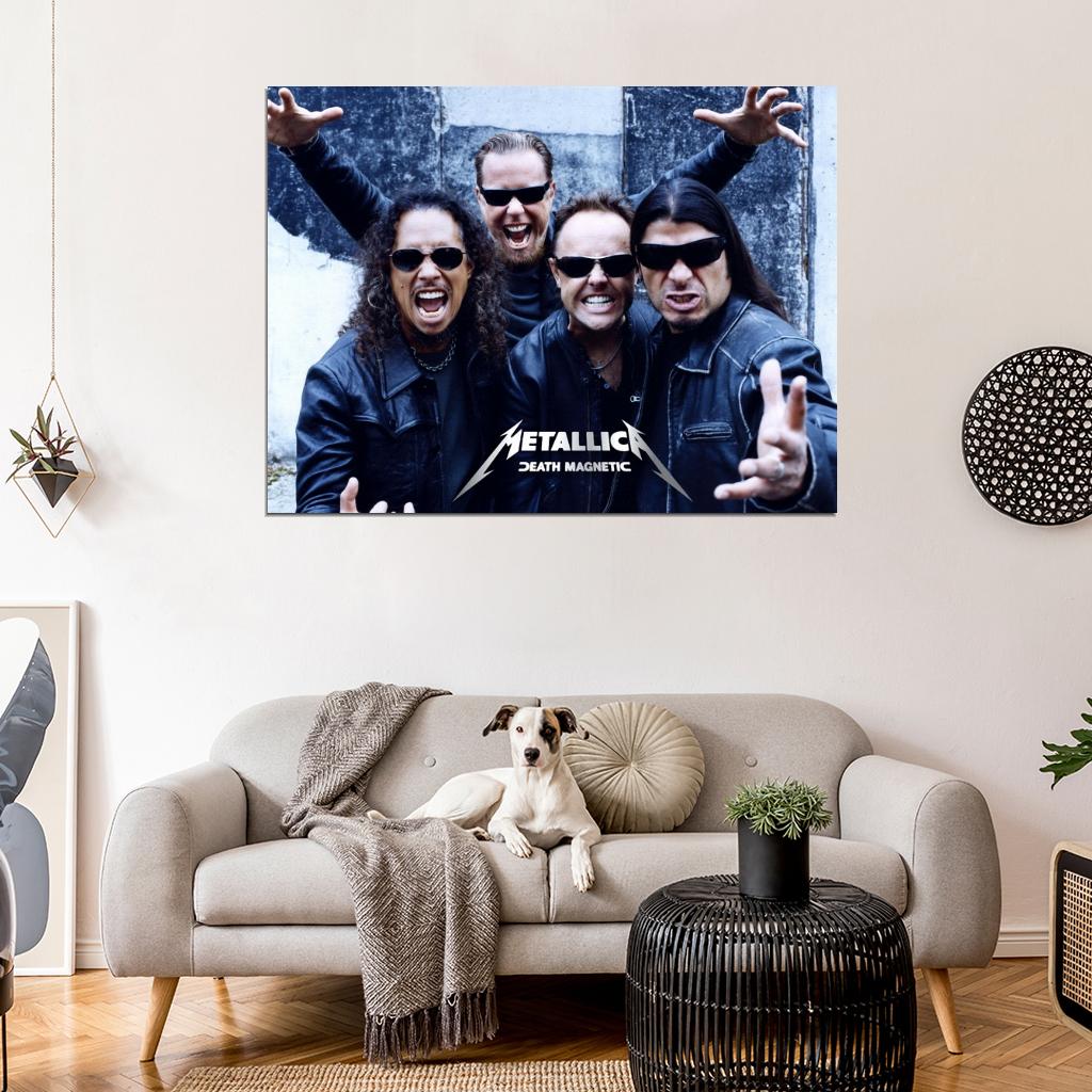 Metallica Kirk Hammett James Hetfield Heavy Metal Band Wall Art Print Poster