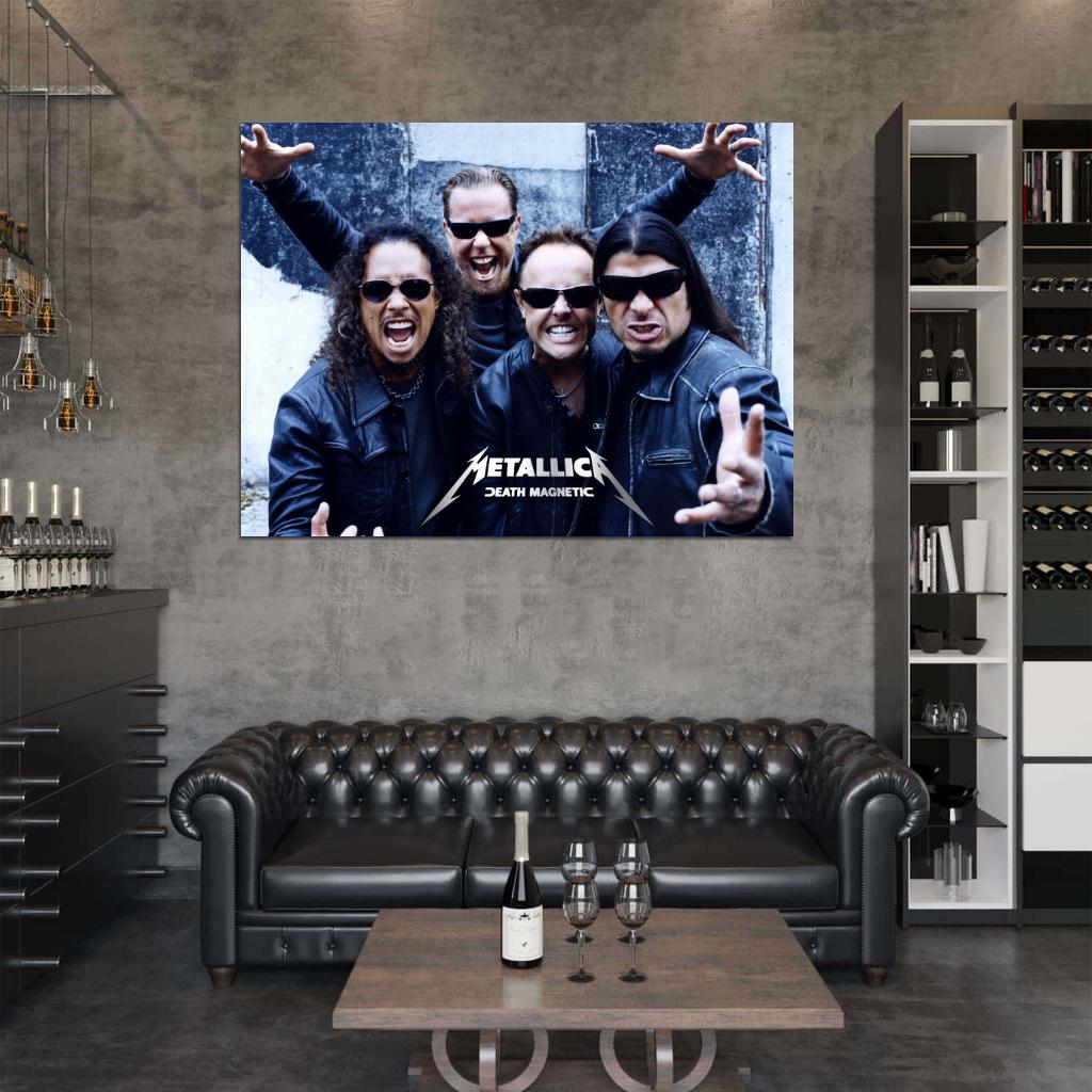 Metallica Kirk Hammett James Hetfield Heavy Metal Band Wall Art Print Poster