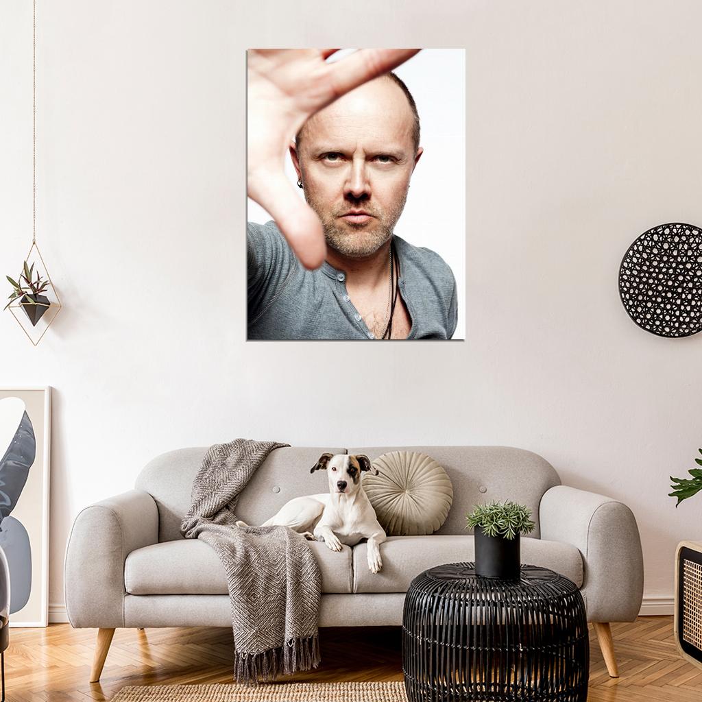 Metallica Lars Ulrich Portrait Heavy Metal Band Wall Art Print Poster