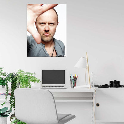 Metallica Lars Ulrich Portrait Heavy Metal Band Wall Art Print Poster