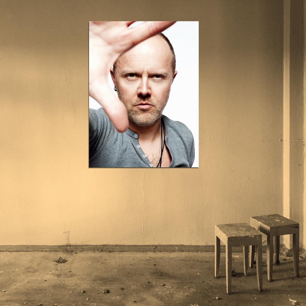Metallica Lars Ulrich Portrait Heavy Metal Band Wall Art Print Poster