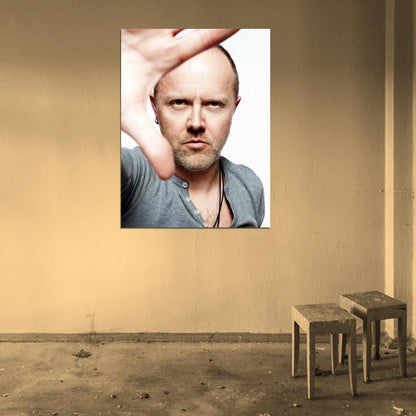 Metallica Lars Ulrich Portrait Heavy Metal Band Wall Art Print Poster