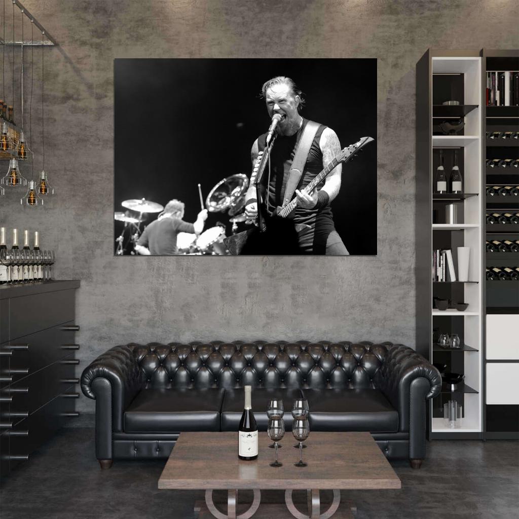 Metallica James Hetfield Stage Guitar Heavy Metal Band Wall Art Print Poster