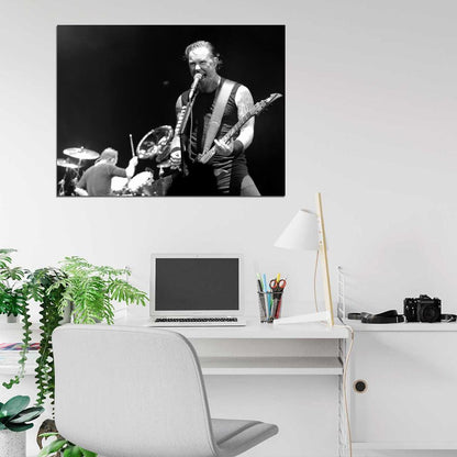 Metallica James Hetfield Stage Guitar Heavy Metal Band Wall Art Print Poster