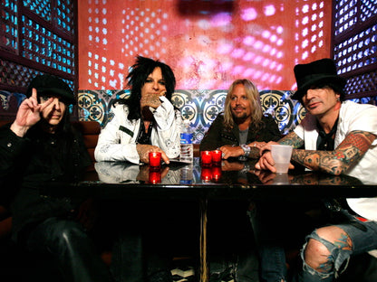 Motley Crue Nikki Sixx Tommy Lee Heavy Metal Band Wall Art Print Poster