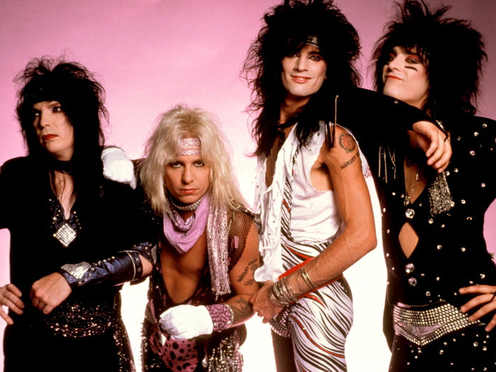 Motley Crue Retro Young Mars Neil Nikki Sixx Tommy Lee Wall Art Print Poster