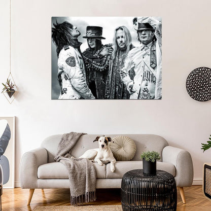 Motley Crue Nikki Sixx Tommy Lee Heavy Metal Band Wall Art Print Poster