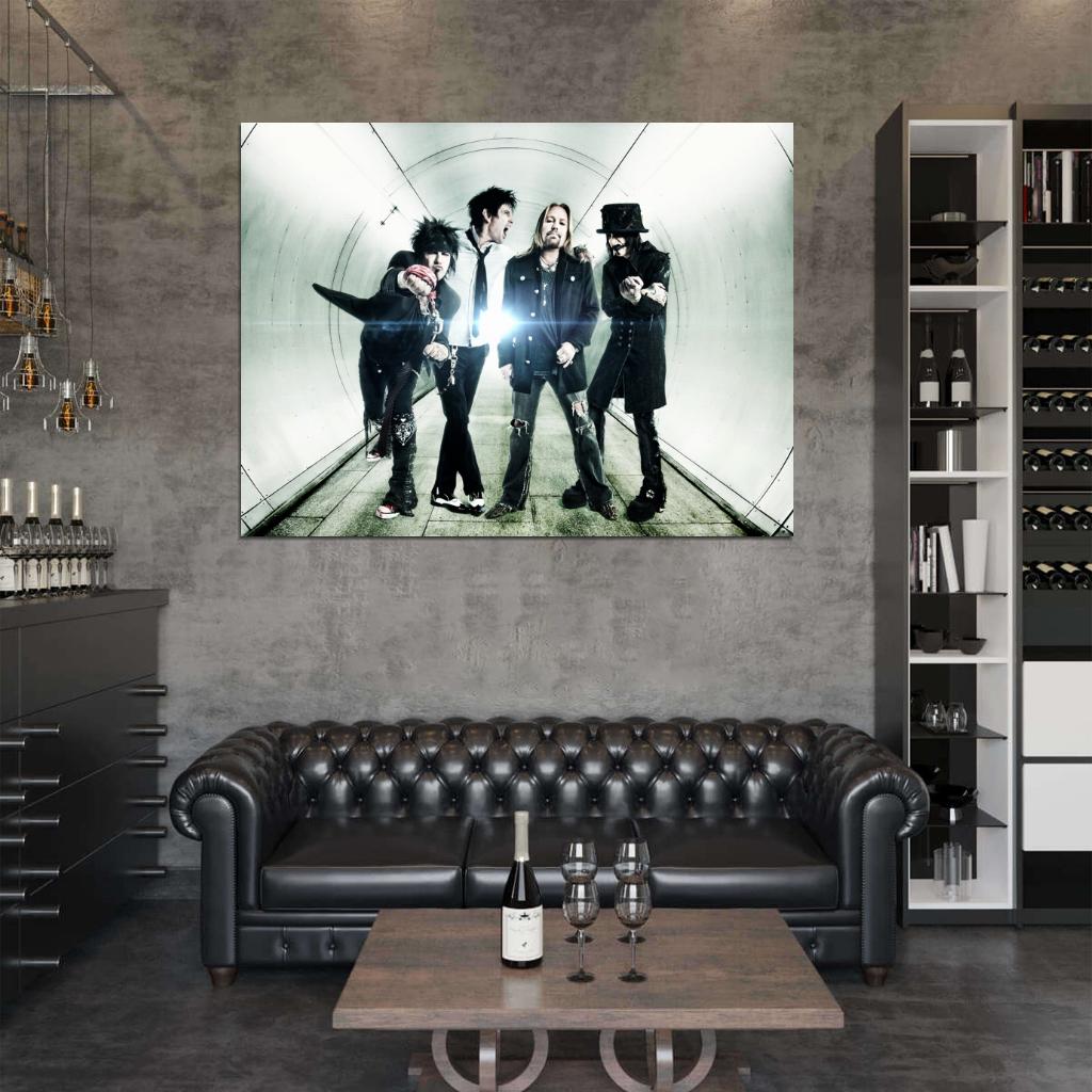 Motley Crue Nikki Sixx Tommy Lee Heavy Metal Band Wall Art Print Poster