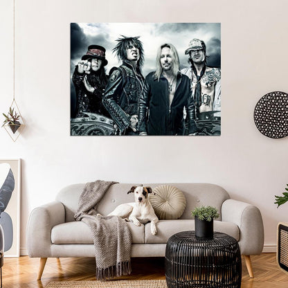 Motley Crue Mick Mars Nikki Sixx Vince Neil Tommy Lee Wall Art Print Poster