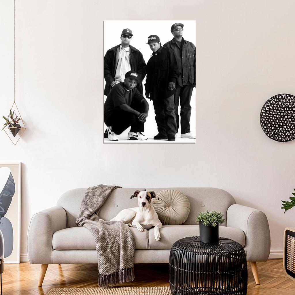 NWA Rare DJ Yella MC Ren Eazy-E Dr Dre Gangsta Rap Wall Art Print Poster