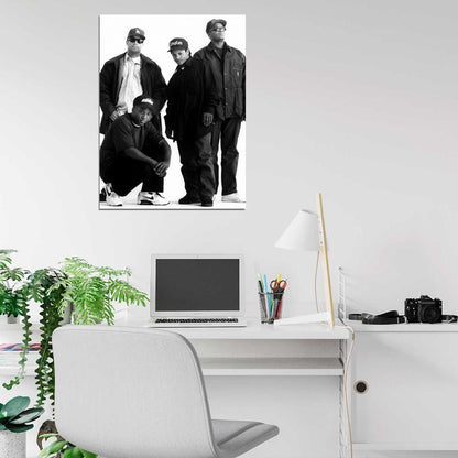 NWA Rare DJ Yella MC Ren Eazy-E Dr Dre Gangsta Rap Wall Art Print Poster
