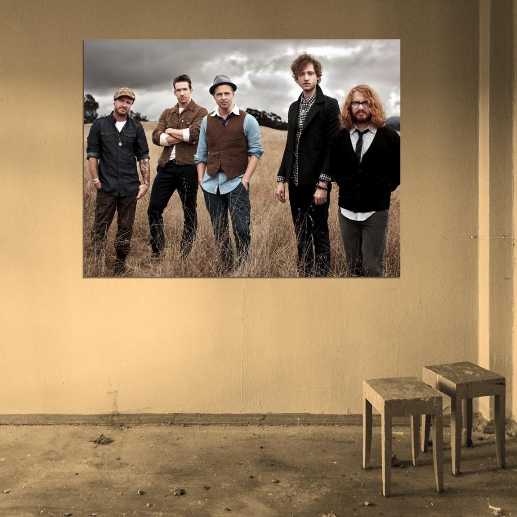 OneRepublic Fisher Filkins Tedder Kutzle Brown Band Wall Art Print Poster
