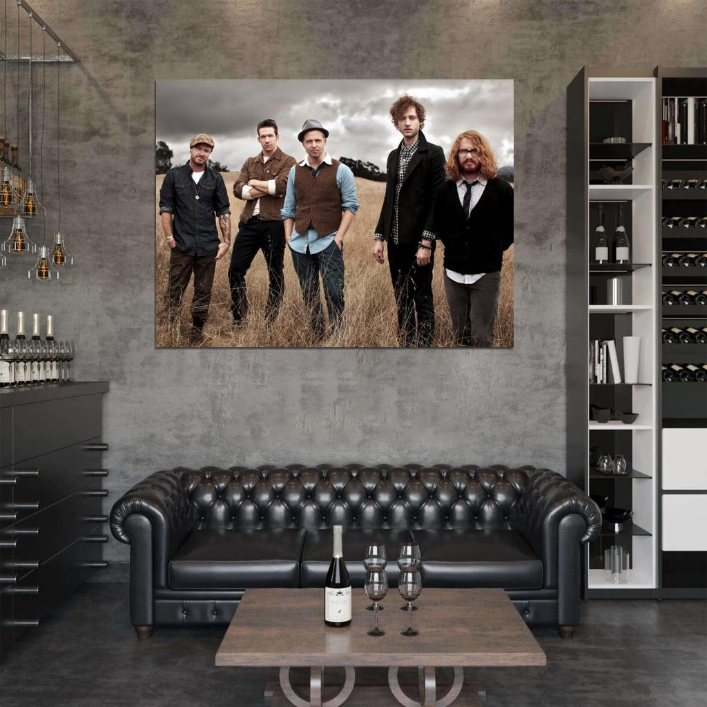 OneRepublic Fisher Filkins Tedder Kutzle Brown Band Wall Art Print Poster