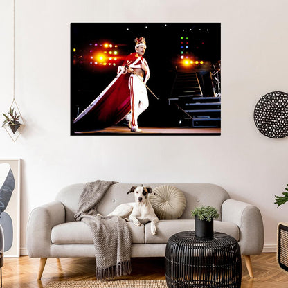 Queen Awesome Famous Freddie Mercury Outfit Rock Band Wall Art Print Poster