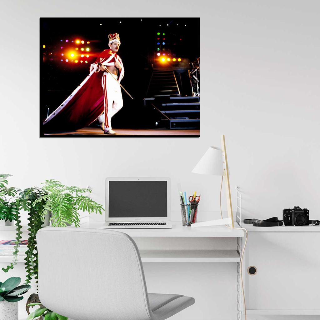 Queen Awesome Famous Freddie Mercury Outfit Rock Band Wall Art Print Poster