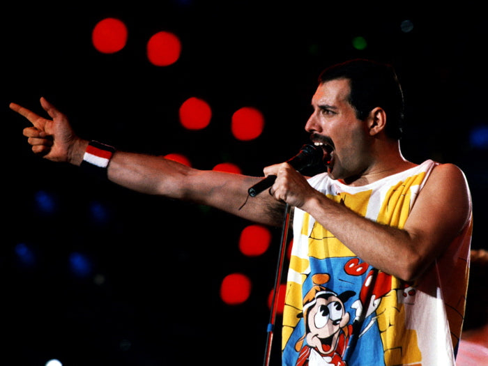 Queen Rare Performance Freddie Mercury Microphone Band Wall Art Print Poster