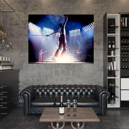 Queen Amazing Rare Freddie Mercury Stage Move Band Wall Art Print Poster