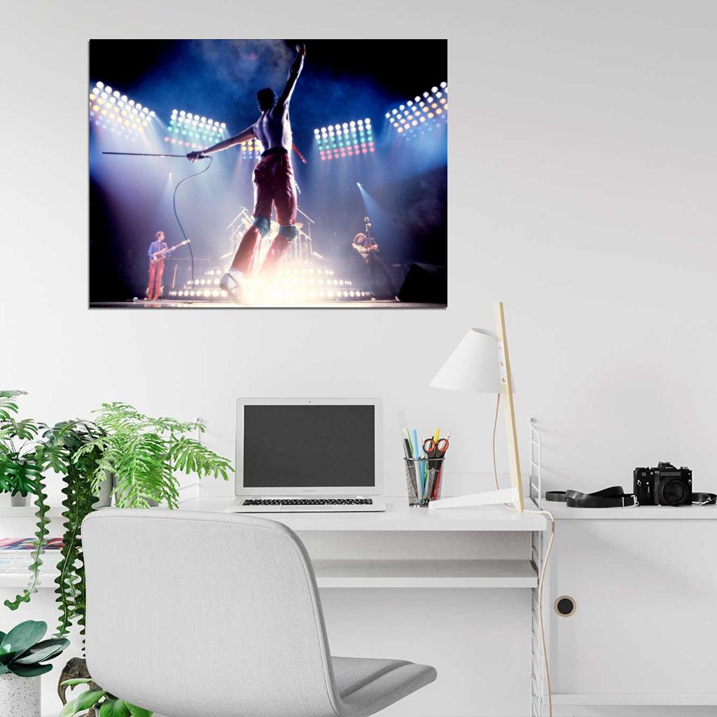 Queen Amazing Rare Freddie Mercury Stage Move Band Wall Art Print Poster