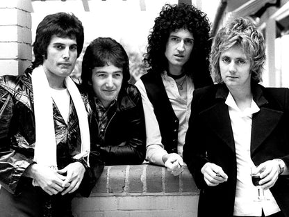 Queen Great BW Retro Freddie Mercury Music Rock Band Wall Art Print Poster