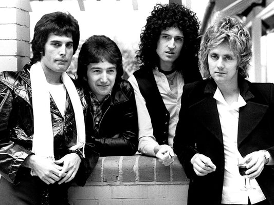 Queen Great BW Retro Freddie Mercury Music Rock Band Wall Art Print Poster