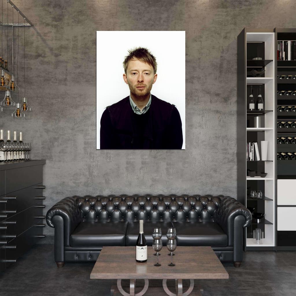 Radiohead Thom Yorke Awesome Portrait Alternative Band Wall Art Print Poster