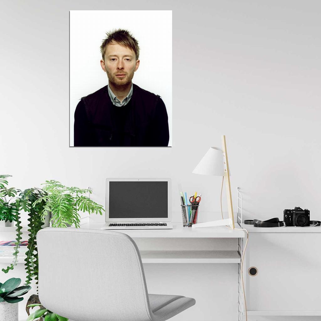 Radiohead Thom Yorke Awesome Portrait Alternative Band Wall Art Print Poster