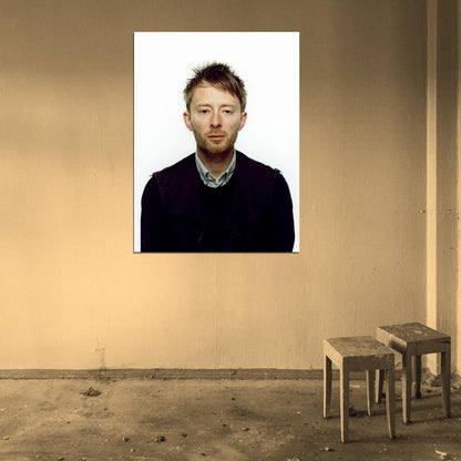 Radiohead Thom Yorke Awesome Portrait Alternative Band Wall Art Print Poster