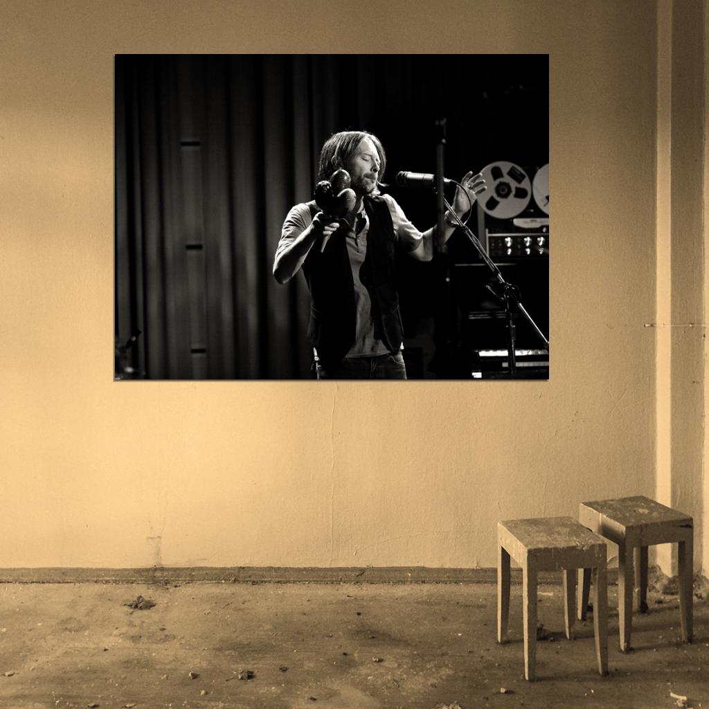 Radiohead Great BW Thom Yorke Alternative Rock Band Wall Art Print Poster