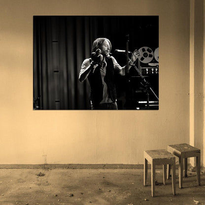 Radiohead Great BW Thom Yorke Alternative Rock Band Wall Art Print Poster