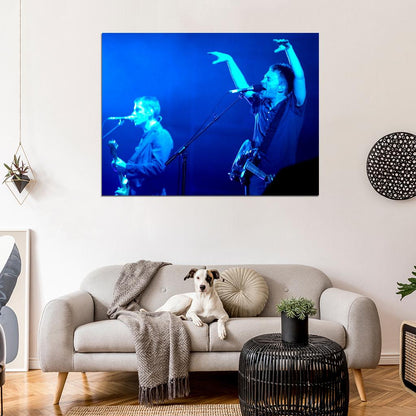 Radiohead Great Ed O'Brien Thom Yorke Stage Rock Band Wall Art Print Poster